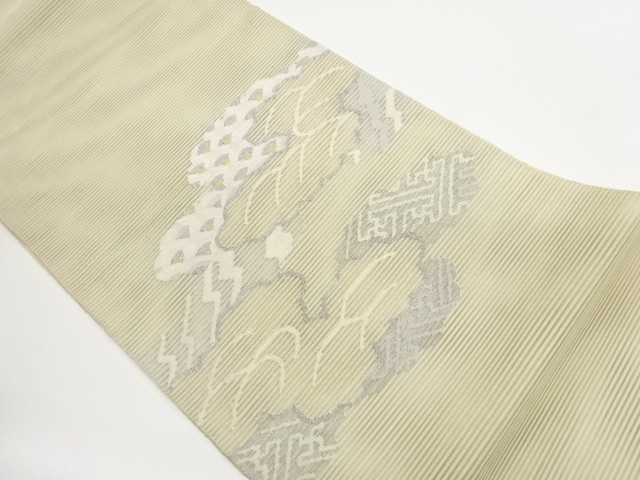 JAPANESE FUKURO OBI FOR SUMMER / WOVEN SAYAGATA